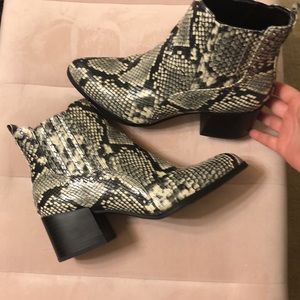 Circus by Sam Edelman snake skin booties